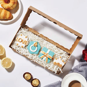 <span class=keywords><strong>Cajas</strong></span> de entrega grandes <span class=keywords><strong>para</strong></span> pasteles con base <span class=keywords><strong>para</strong></span> cupcakes rectangulares, bento y 2 cupcakes, con embalaje y envío - Product Image 3