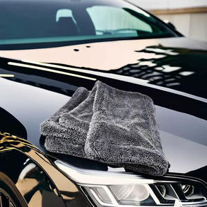 Premium 1200gsm 1400 Gsm voiture détaillant séchage serviettes voiture serviette microfibre grande torsadé microfibre voiture séchage serviette - Product Image 5