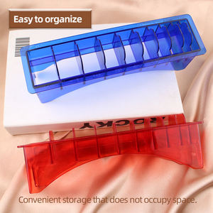 4 couleurs Guides de protection magnétiques multicolores pour boîte de rangement de lames de tondeuse transparentes - Product Image 2