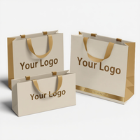Nouveauté 2026 : Sacs en papier carton ivoire recyclables, personnalisables avec logo sérigraphié, pour vêtements et chaussures – Haute Qualité, Vente Flash