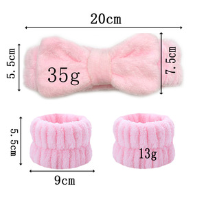 Diadema de Franela con Diseño de Cuadros en Forma de Lazo para Niñas, al por Mayor, Impermeable, Absorbente de Sudor, Versátil y Minimalista - Product Image 1