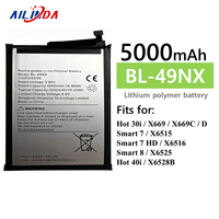 Batería de Repuesto BL-49NX de 5000mAh para Infinix Smart7, Smart8, 8Pro, Hot30i, 40i, Spark Go 2024, Nueva