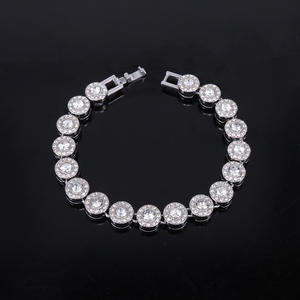 트렌디 한 10mm 유리 간단한 합금 목걸이 금도금 링크 체인 세련된 힙합 래퍼 남성용 쿠바 스타일 지르콘 특징 - Product Image 3