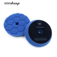 Tampon de polissage hexagonal bleu de 3 pouces en gros pour polisseuse rotative