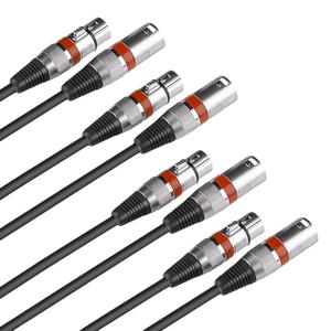 Cable de audio XLR macho a hembra de 2 núcleos, blindado, de cobre sin oxígeno con niquelado, para uso con micrófono en consola de mezclas - Product Image 4