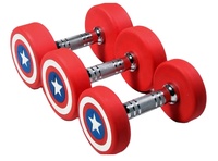 America Captain 10kg Haltères hexagonales en néoprène Logo personnalisé Vente en gros Équipement d'haltérophilie pour usage domestique