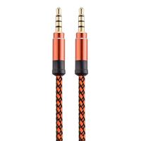 Câble audio tressé en nylon avec conducteur en cuivre de 35 mm, 15 m/3 m, mâle-mâle, pour enregistrement AUX, vente en gros de câbles audio pour voiture