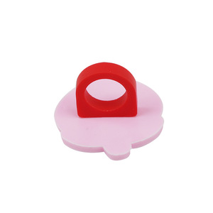 Nouveau dessin animé chapeau mignon fruits crème glacée fête PVC accessoires lait thé tasse paille décoration - Product Image 4