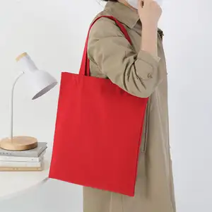 White Pink Young Fashion Shopping Bag Custom Logo Eco-Friendly Reusable Canvas Shopping Bag