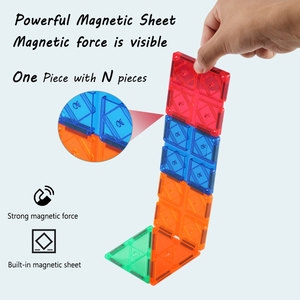 Araba inşaat blokları ile renkli yarış pisti Set eğitim kök DIY oyuncak öğrenme için Set manyetik fayans oyna - Product Image 4