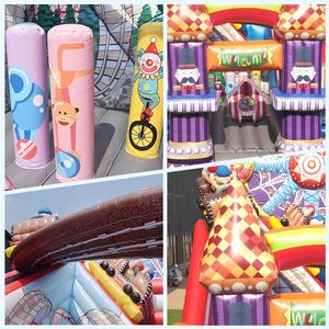 Château <span class=keywords><strong>gonflable</strong></span> avec toboggan, thème grande roue de qualité supérieure, grand château <span class=keywords><strong>gonflable</strong></span> à <span class=keywords><strong>louer</strong></span> pour les fêtes - Product Image 4