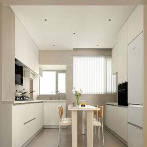 Muebles de Cocina de Madera de Uso Comercial, Melamina Blanca, Madera Maciza de Lujo, Gabinete de Cocina Pequeño, Suministro de Fábrica - Product Image 1