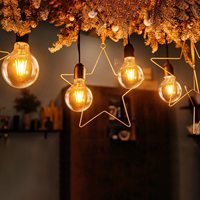 Ampoule LED vintage Edison G95 à filament COB E27, 220V, 4W, 6W, 8W, verre blanc chaud 2700K, directement de l'usine, pour la décoration de la maison