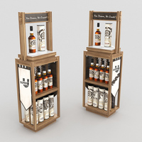 Fournisseur de mobilier de magasin de haute qualité, conception gratuite, meubles de magasin de spiritueux, présentoir en bois pour bouteilles de vin