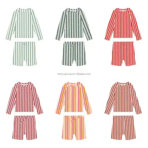 2025 Guang maillots de <span class=keywords><strong>bain</strong></span> maillots de <span class=keywords><strong>bain</strong></span> <span class=keywords><strong>anti</strong></span>-<span class=keywords><strong>Uv</strong></span> rayé short de <span class=keywords><strong>bain</strong></span> <span class=keywords><strong>anti</strong></span>-<span class=keywords><strong>Uv</strong></span> matériau recyclé <span class=keywords><strong>T</strong></span>-<span class=keywords><strong>shirt</strong></span> marque privée ensemble de <span class=keywords><strong>maillot</strong></span> de <span class=keywords><strong>bain</strong></span> - Product Image 1