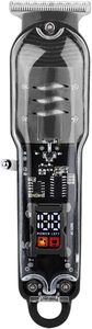 Tondeuse à barbe et cheveux professionnelle sans fil transparente pour hommes, lames en acier inoxydable, peigne limiteur réglable en plastique - Product Image 2