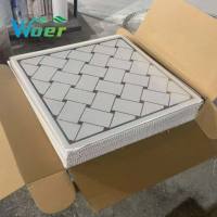 Plaques de plafond en PVC décoratives, artistiques, ignifuges, insonorisantes, résistantes à l'humidité, 2x2, grille de plafond, hôpital, appartement, hôtel