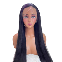 Perruques Lace Front en Cheveux Humains Remy Vietnamiens Double Drawn Lisses Comme des Baguettes, Extensions de Cheveux Humains en Tissage Lace Front