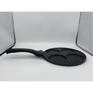 Thân thiện với môi không dính Crepe <span class=keywords><strong>Pan</strong></span> 4 lỗ trứng poacher CuộN chiên gấp Omelette Pancake Maker gas chảo Chảo mẫu có sẵn - Product Image 2