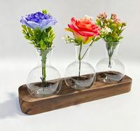 Vase en verre décoratif fait main pour salon, vase en verre de haute qualité
