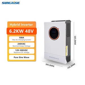 6kw 11kw Dual Output Off Grid <span class=keywords><strong>Invertor</strong></span> 48V Hybride Zonne-Energie Omvormer Pure Sinus Hybride Zonne-Energie Omvormers Met Mppt Controller - Product Image 2