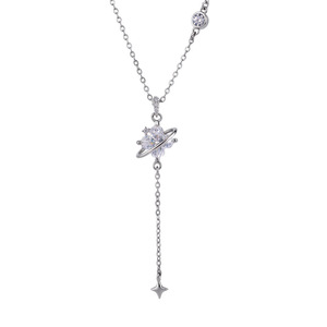 Dinle Moissanite <b>Necklace</b> S925 Silver D Color Star Pendant For Women Everyday Wear - Product Image 4