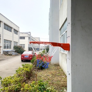 Aro de Baloncesto de Acero Sólido de Alta Calidad con Red y Diseño Abatible para Exteriores, Equipo para Soporte y Cancha de Baloncesto - Product Image 4