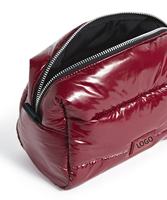 Tas Organizer Perjalanan Anti Air Berlapis Jahitan dengan Bukaan Lebar untuk Wanita, Tas Kosmetik