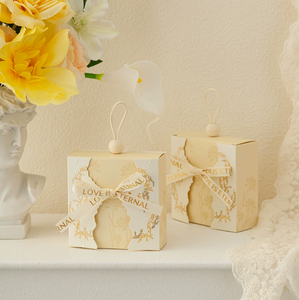 DAMAI Vente en gros de sacs à bonbons de mariage portables pour réceptions de mariage, cadeaux de mariage, cadeaux de table, boîtes en papier pliables décoratives - Product Image 1