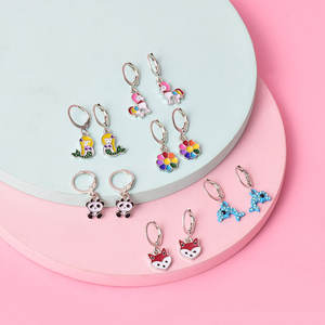 <span class=keywords><strong>Boucles</strong></span> <span class=keywords><strong>d</strong></span>'<span class=keywords><strong>oreilles</strong></span> <span class=keywords><strong>pendantes</strong></span> en acrylique, couleurs à la mode, 12 paires, de renard, Panda, fleurs, mignon, hypoallergéniques pour femmes et petites filles - Product Image 2