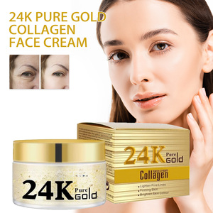OEM Yaşlanma Karşıtı Kolajen 24 Ayar Altın Yüz Kremi İnce Çizgileri Açar Sıkılaştırır Cilt Bakım Kremi - Product Image 5