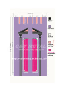 Cabine résistante d'ascenseur d'acier inoxydable de temps pour des applications extérieures, avec des modèles multiples des plaques d'acier inoxydable - Product Image 3
