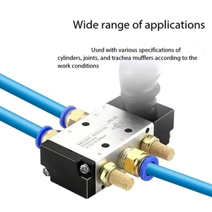 Пневматический ручной клапан 4H210-08, двухпозиционный пятиходовой регулирующий клапан для воздуха 4R210 - Product Image 4