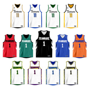 Professionele, op maat gemaakte, omkeerbare basketbaluniformen, duurzame sportshirts voor heren, ontworpen voor gebruik in de sportschool, bedrukte jersey. - Product Image 1