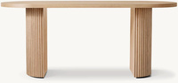 Mobilier d'intérieur de style unique fabriqué à la main en bois massif chêne blanc salon bureau de luxe moderne
