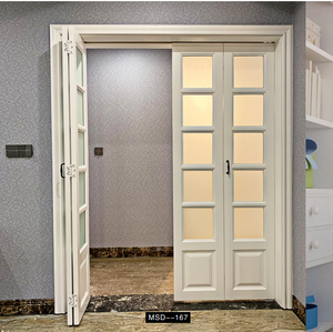 Puertas plegables <span class=keywords><strong>de</strong></span> <span class=keywords><strong>madera</strong></span> TOMA, puertas <span class=keywords><strong>de</strong></span> <span class=keywords><strong>madera</strong></span> maciza MDF y PVC sin pintura, puertas <span class=keywords><strong>de</strong></span> <span class=keywords><strong>madera</strong></span> personalizadas, diseño <span class=keywords><strong>de</strong></span> tamaño, tipo <span class=keywords><strong>de</strong></span> color, puertas plegables - Product Image 2