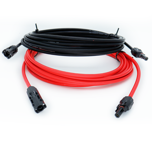 ソーラーパネル再生可能エネルギー用の12AWGゲージソーラー延長ケーブルブラックレッド50フィートオス-メスソーラー延長コード - Product Image 5