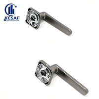 Poignées de levier en alliage de zinc et d'aluminium de qualité supérieure pour portes robustes, disponibles dans une variété de formes