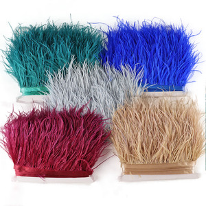 8-10Cm Đà Điểu Lông Trims 64 Màu Sắc Cho Trang Trí Đám Cưới & Hàng May Mặc Rửa Mô Hình Cho Giáng Sinh - Product Image 1