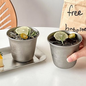 Taza de Café Vintage con Diseño de Copo de Nieve, Estilo Industrial, de Acero Inoxidable 304 de Grado Alimenticio, Gruesa, para Café, Agua y Bebidas Frías - Product Image 5
