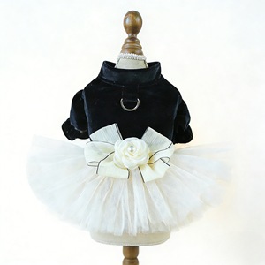 <b>Dog</b> Tutu Skirt Hepburn <b>Wedding</b> <b>Dress</b> Polyester Small Medium Pet <b>Dress</b> Four Seasons Solid Color - Product Image 5