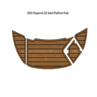 Tapis de plateforme de bain pour bateau 2005 Chaparral 232 en mousse EVA imitation teck, style SeaDek MarineMat Gatorstep, auto-adhésif