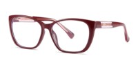 Lunettes UV400 à grande monture TR90 pour femmes Filtre de lumière classique en noir transparent rose et variété de couleurs