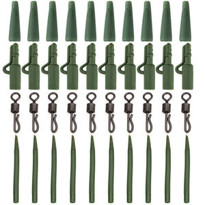 40PCS Rubber Anti Tangle Sleeves Carp Fishing Accessories Fishing Tackle