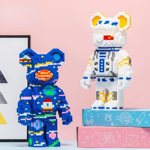 <span class=keywords><strong>Mini</strong></span> briques à assembler de taille moyenne, modèle 3D, amour, Graffiti, ours, Micro blocs de construction, figurines, jouets pour cadeau - Product Image 2
