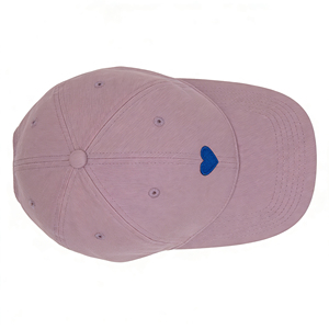 หมวกเบสบอลผ้าแคนวาสคอตตอนแบบ 6 แผง ปักลายหัวใจสีน้ำเงิน ปรับขนาดได้ สไตล์ลำลอง สปอร์ต ป้องกันแสงแดด เหมาะสำหรับกอล์ฟ เดินป่า และใช้ในชีวิตประจำวัน - Product Image 3