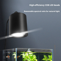 Lampe LED pour aquarium, éclairage COB pour plantes d'aquarium, luminosité réglable, support en alliage d'aluminium avec fixation par pince