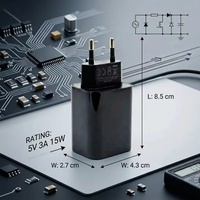 Adaptor Dinding 12V 1A Tahan Api untuk Pengisi Daya Laptop & Ponsel dengan Port USB