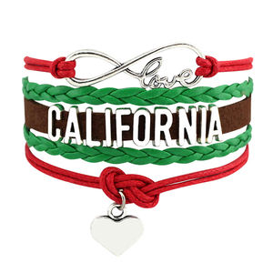 Florida Michigan Minnesota Texas Ohio Illinois Georgia Kentucky Tennessee Carolina del Norte California Is My Home State Pulsera - Product Image 3