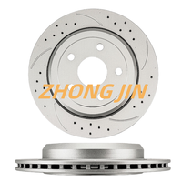 330mm geschlitzte gebohrte hintere Bremsscheiben für Jeep Grand Cherokee 2011-2021 Dodge Durango 2011-2023